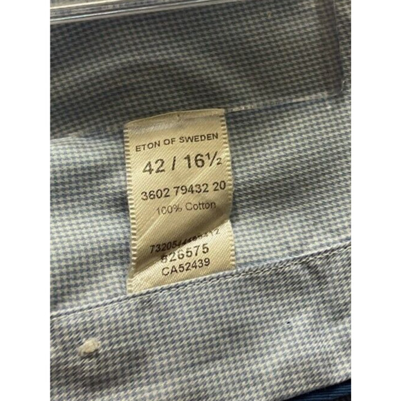 Eton Light Blue Dress Shirt - Picture 8 of 13